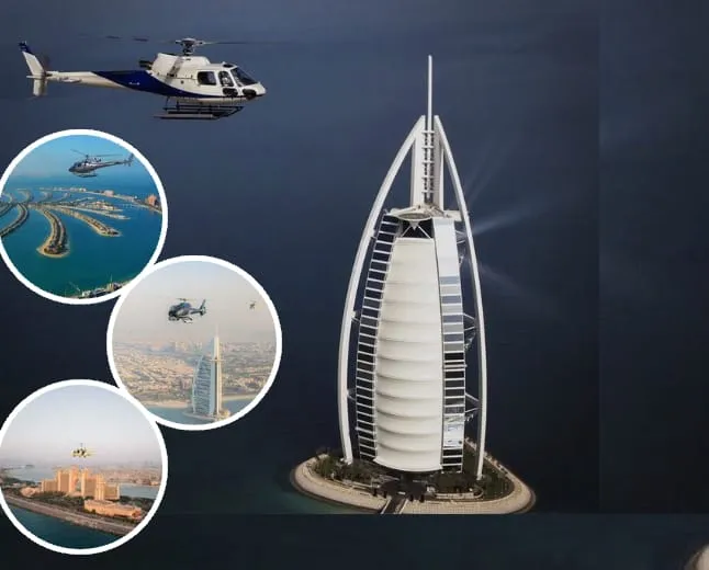 Palm Jumeirah Helicopter View